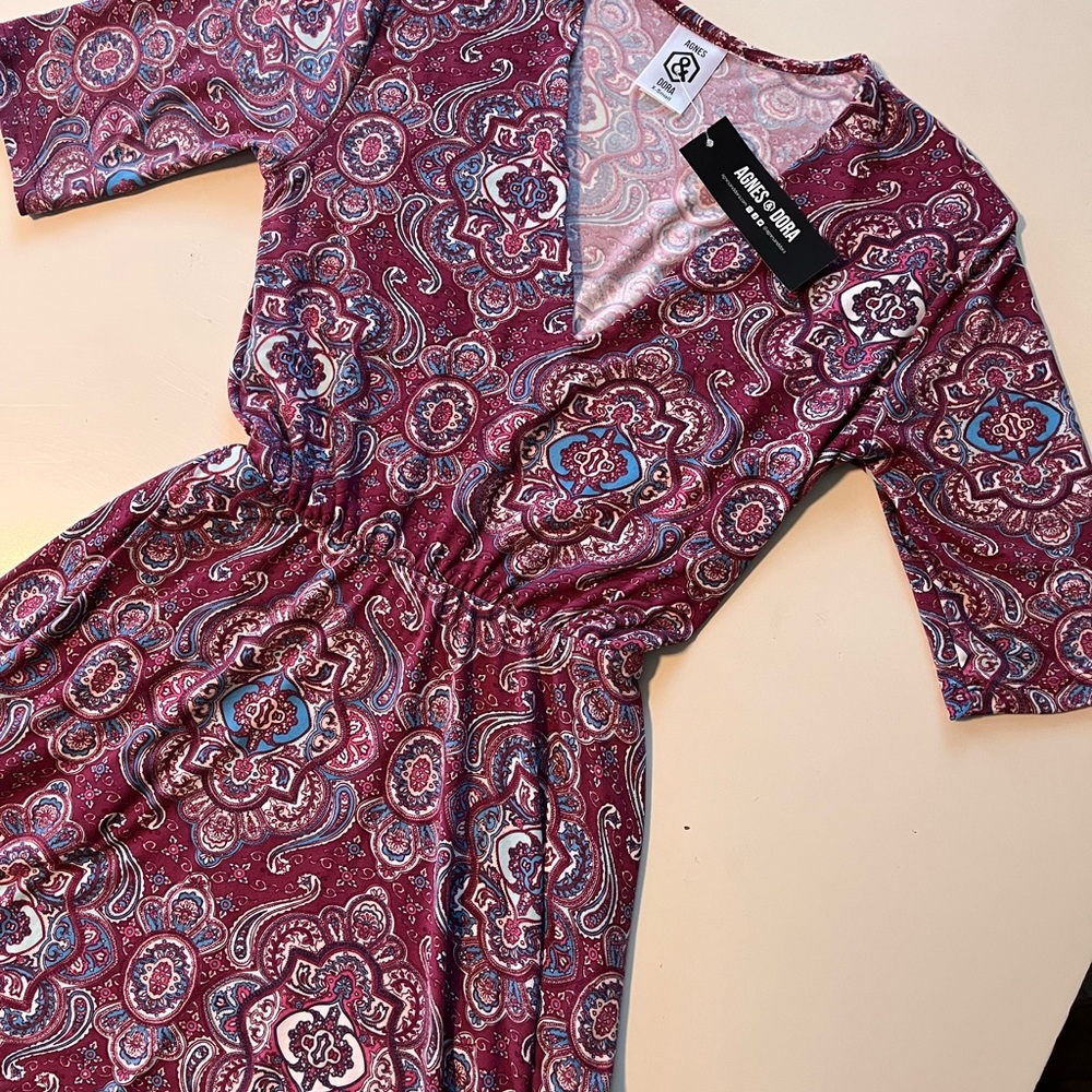 MAXI DRESS RUSTIC RUSE WOMENS XS MAXI NWT AGNES & DORA POCKETS